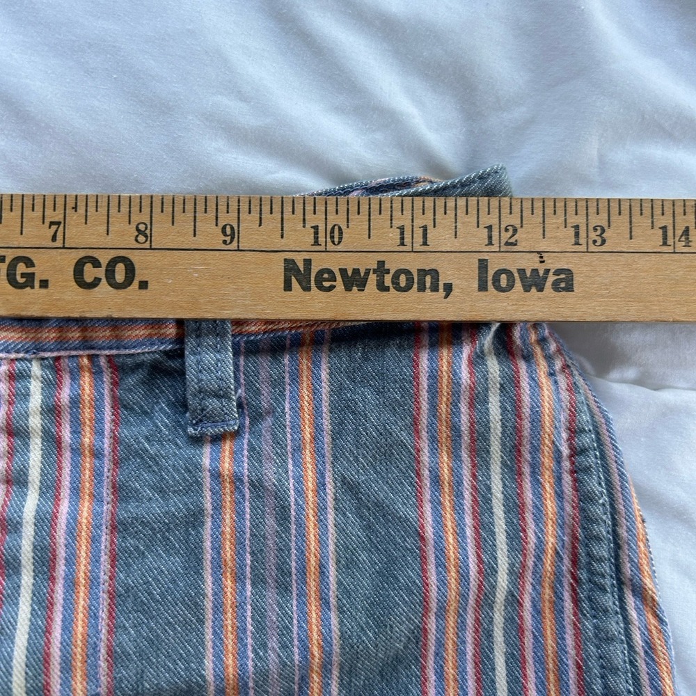 Madewell High Rise Sailor Short Size 24 Striped Multi Color Stretch 3" Inseam - Picture 3 of 7
